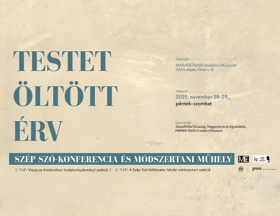 Testet öltött érv Szép Szó-konferencia és módszertani műhely